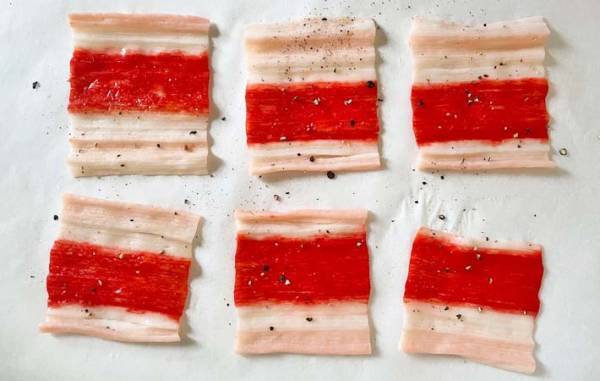 カニカマの新しい食べ方に「こうすればよかったのか」「パリパリ！」