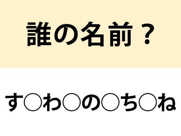 太宰府天満宮と聞いて思い浮かぶ…　○を埋めて名前を完成させよ【名前当てクイズ】