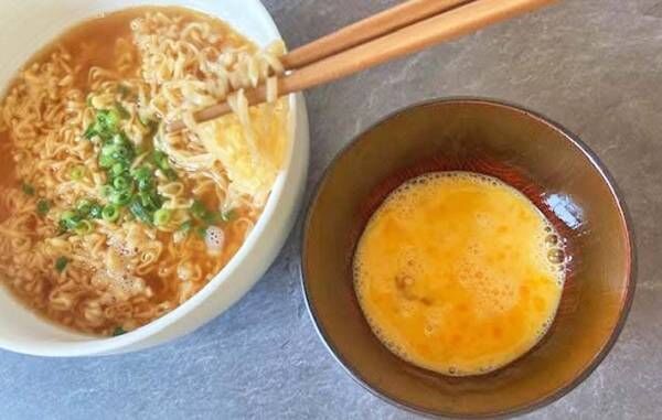 『つけたまチキンラーメン』の完成写真