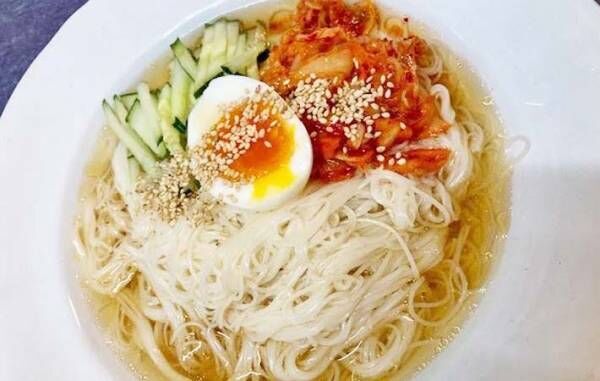 『冷麺風キムチそうめん』の完成写真