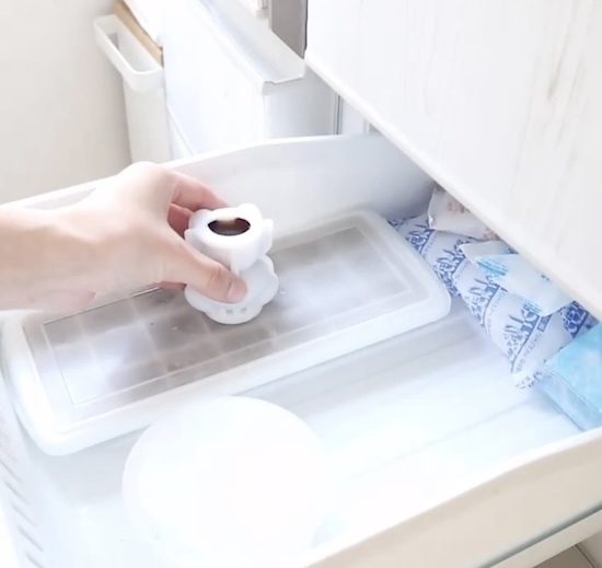 カフェオレにぴったり！　製氷トレーで作る楽々『氷コーヒー』