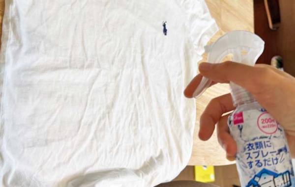 着る前にシュッとするだけ！　１００円ショップのグッズで…