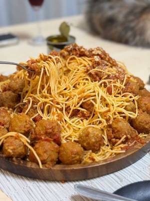 パスタ１kgで再現　ルパン三世の『山盛り飯』に「見事」「胃袋を盗まれた」