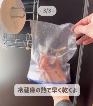 ネギを『ジップロック』に入れたい…　長くても密閉する技に「いいね！」