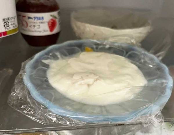 ドライマンゴーにヨーグルトをかけてひと晩…　翌朝、驚きの結果に