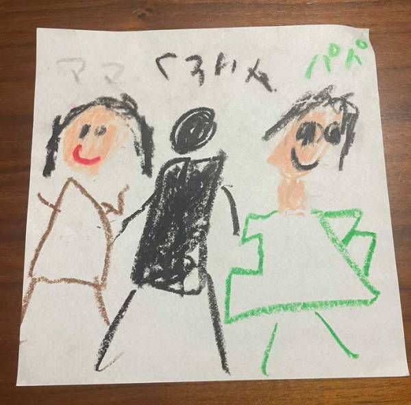 ７歳長男が描いた絵　父親がゾクッとした理由に「え、怖い」「見えているの？」