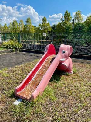 公園の滑り台が？　「気付いてない…」１枚に『１３万いいね』