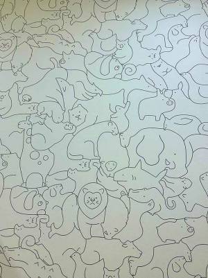 小児科の壁が？　娘が夢中になる１枚に「天才かよ」「センスよすぎ」