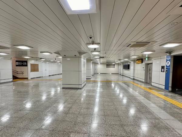 東京駅を歩く男性「テンション上がる」　４枚に「貸し切りみたい」「清々しい」