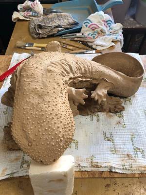 「質感がリアル」「本物かのよう」　オオサンショウウオの２枚が話題に