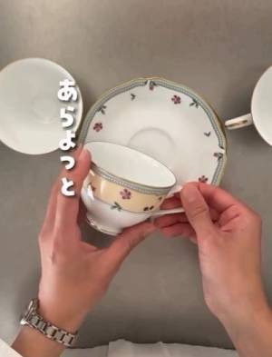 食器棚がいっぱいなら？　カップの省スペース術に「見た目よし」「やってみよ」
