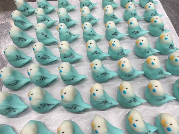 色鮮やかな練り切り、よく見ると？　１枚に「天国かな？」「は、はわわわ…」