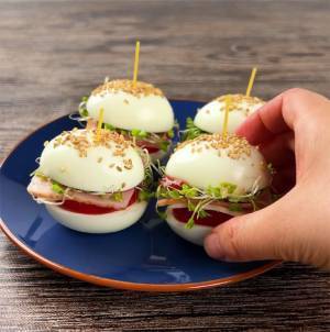 村上農園「子どもウケ確定！」　ゆで卵を、半分に切ったら？