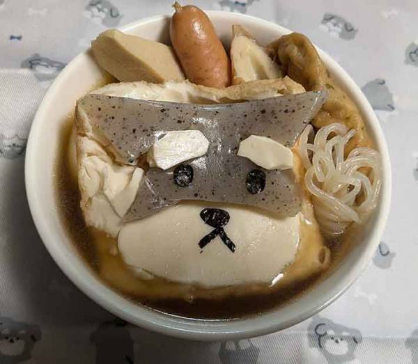 ちくわとしらたきの隣には？　１枚に「食べるのがもったいない」