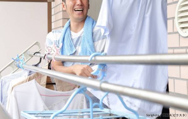 夫に『洗濯物の取り込み』を任せたら？「笑った」「気いつけなはれや！」