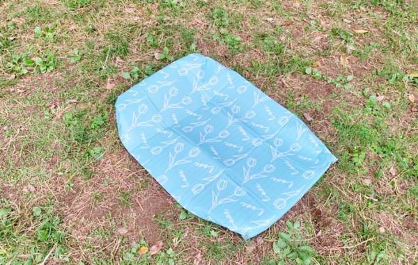 「もうイライラしない！」　レジャーシートが風で吹っ飛ばない裏技