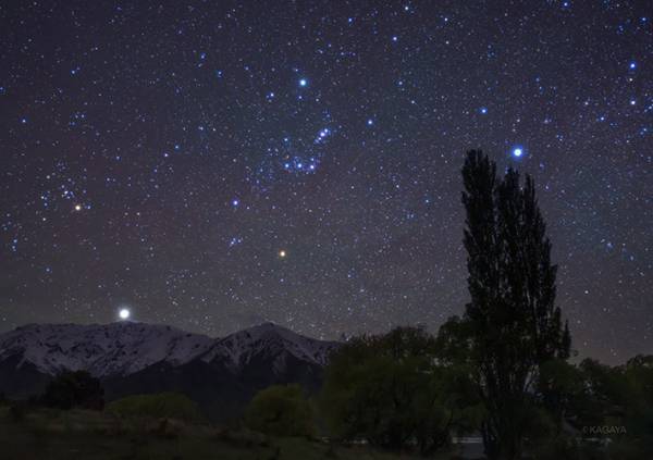 南半球の『オリオン座』　写真家の１枚に「初めて見ました」「地球は丸い」