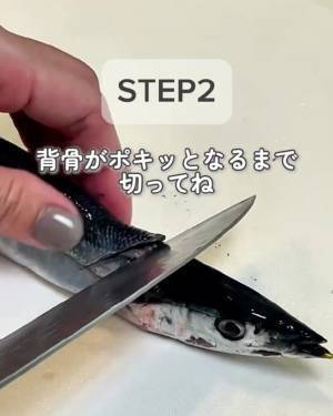 はらわたと骨が、するっと取れる！　サンマの食べ方のコツに「感動しました」