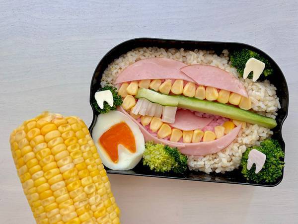 「いい歯の日なので…」　歯科衛生士が作った弁当に「もう笑うしかない」「リアルすぎ」