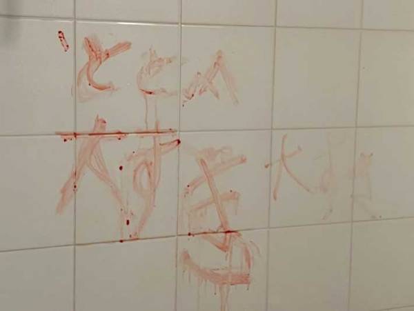 「痛いほど伝わる…」　浴室の１枚に「ホラー感満載」「２時間サスペンスか」