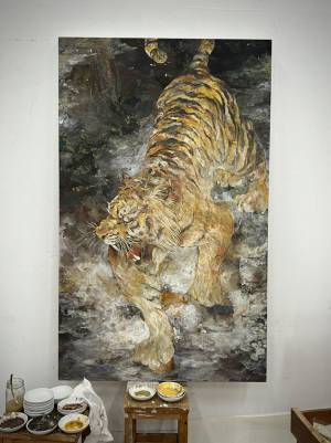 藝大生が描いた『虎』に２万人が称賛　「すごすぎて溜息しか出ない」「迫力満点」