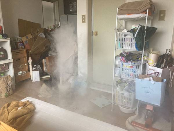 新しい加湿器を使ったら…「笑っちゃった」「火事の勢い」