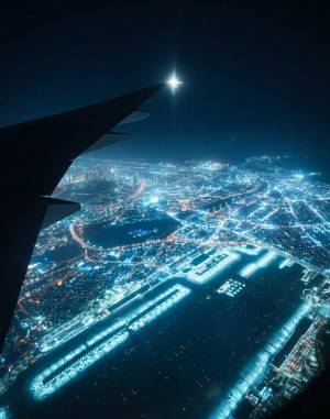 「あまりにも美しくて涙が出た」　上空からの絶景に「SF映画の宇宙基地じゃん」