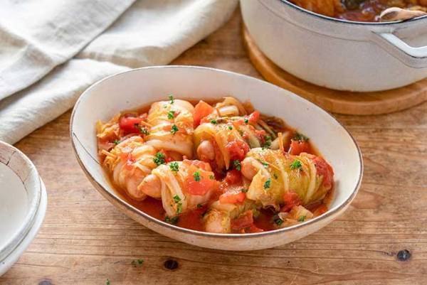 ひき肉は使わない！　ロール白菜のアイディアに「その手があったか！」「今晩はこれ」