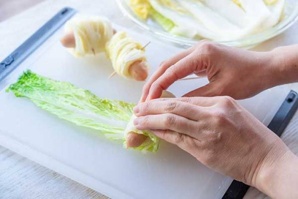 ひき肉は使わない！　ロール白菜のアイディアに「その手があったか！」「今晩はこれ」