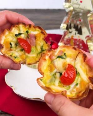 クリスマスに作ってみて！　餃子の皮で作る『簡単キッシュ』レシピ