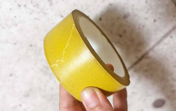 ラップの刃を切り取って…　試した結果に「すごくきれい！」