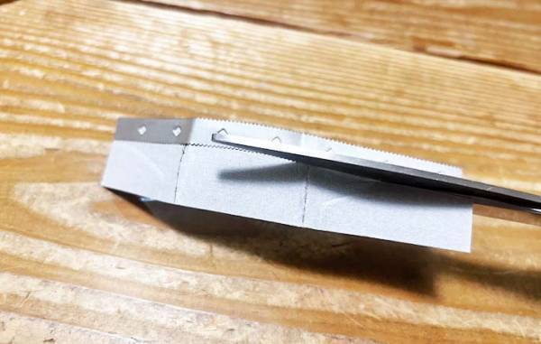 ラップの刃を切り取って…　試した結果に「すごくきれい！」