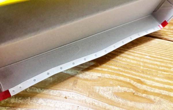 ラップの刃を切り取って…　試した結果に「すごくきれい！」