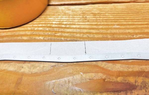 ラップの刃を切り取って…　試した結果に「すごくきれい！」