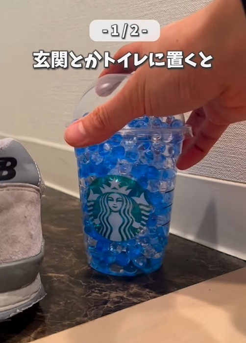 デスクに置きたいティッシュ箱！　スタバカップの活用法に「早速作る」