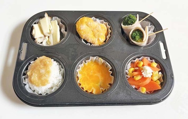 弁当作りに困ったらコレ！　カップを６つ用意して…「いいこと知った」「試します」