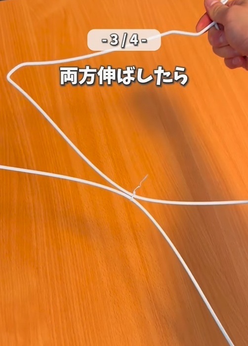 ワイヤーハンガーが余っていたら…　活用法に「こんなに便利なんだ」