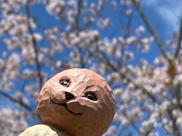 「何度見ても、ニヤけてしまうよ」　木彫りの『三色団子』をよく見ると？