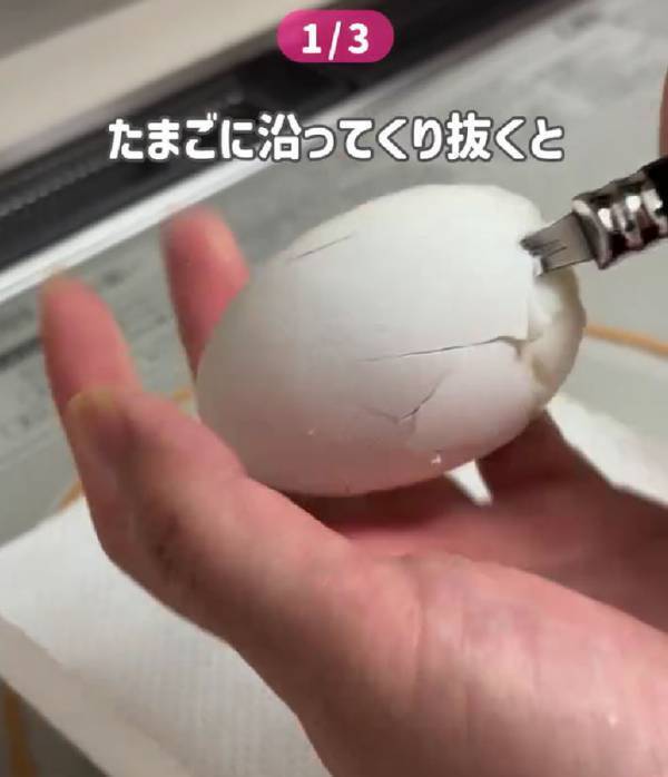 ラップに包んで冷凍した卵　できあがった料理がお得！