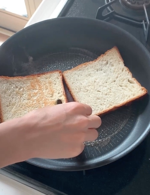 フライパン１つで完結！　簡単クラブハウスサンドに「クオリティ高すぎ」