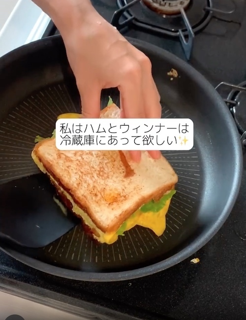 フライパン１つで完結！　簡単クラブハウスサンドに「クオリティ高すぎ」