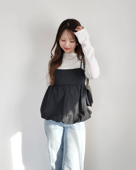 デートコーデにも使えるGUの『バブルアイテム』３選　「全部欲しい」「毎日着たい」