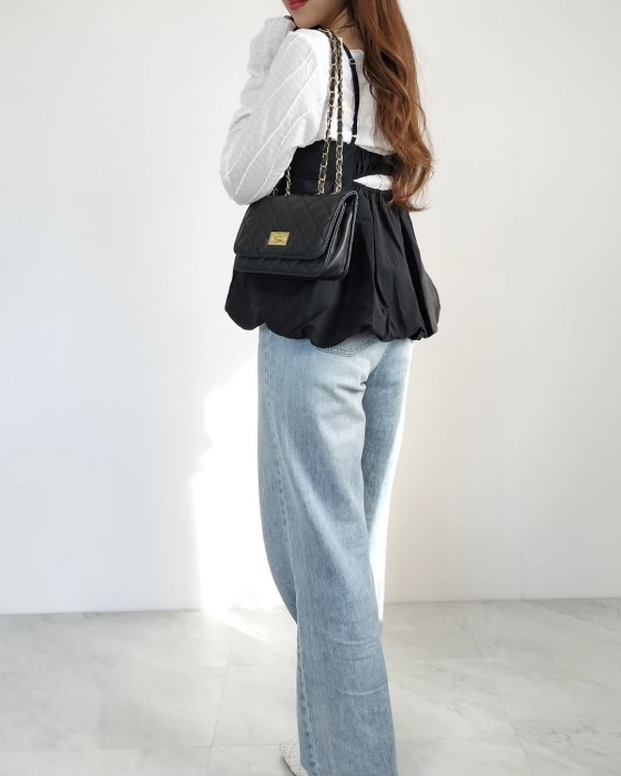 デートコーデにも使えるGUの『バブルアイテム』３選　「全部欲しい」「毎日着たい」