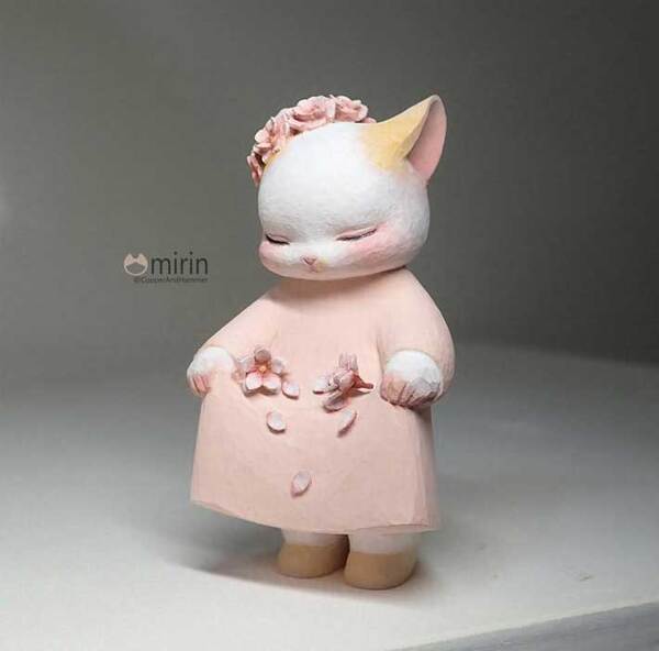 「猫を作ります」　完成した木彫り作品に「いや、天才すぎる」「普通に涙が出た」