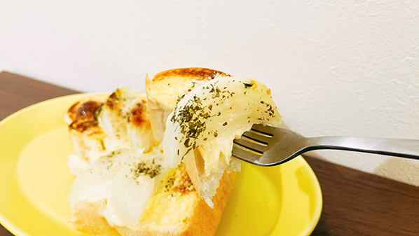 タマネギをのせトースターで５分加熱して　できた料理に「２日連続で食べた