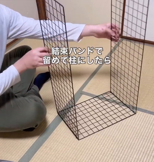 １００均で『ワイヤーネット』を買った父　作ったモノが？「こういうの助かる！」「よし、マネする」