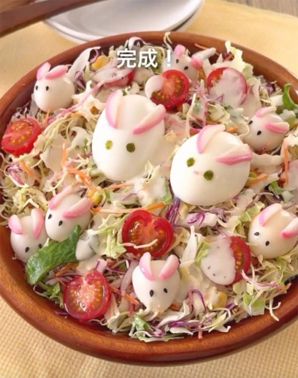 かわいすぎて食べられない…　企業が教える『サラダレシピ』が簡単でびっくり！