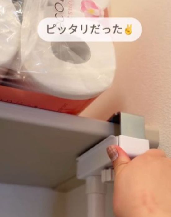 トイレの収納棚で試してみて！　劇的に使いやすくなるお手軽DIY
