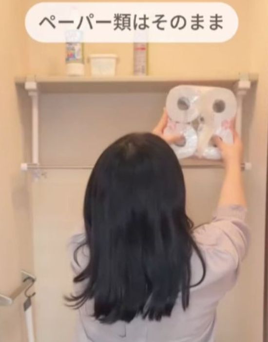 トイレの収納棚で試してみて！　劇的に使いやすくなるお手軽DIY