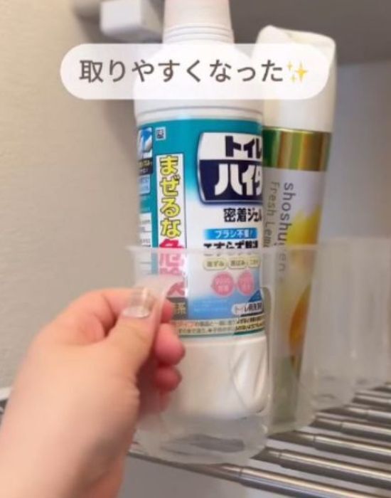 トイレの収納棚で試してみて！　劇的に使いやすくなるお手軽DIY